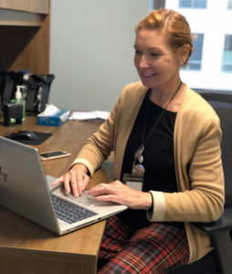 Elizabeth Ducat, a Psychiatric Nurse Practitioner at Premier’s Manhattan clinic, conducts a session with a patient living at a YAI residence in the Bronx