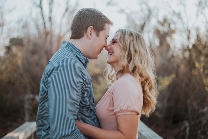 dating couple standing while facing each other