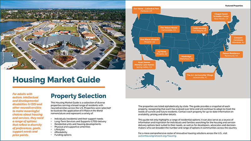 A page out of the “A Place in the World’s Housing Market Guide,” a comprehensive resource featuring various properties around the country servicing a range of needs and preferences.