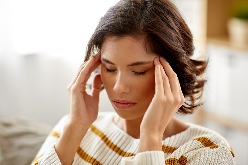 stressed woman feeling burnout