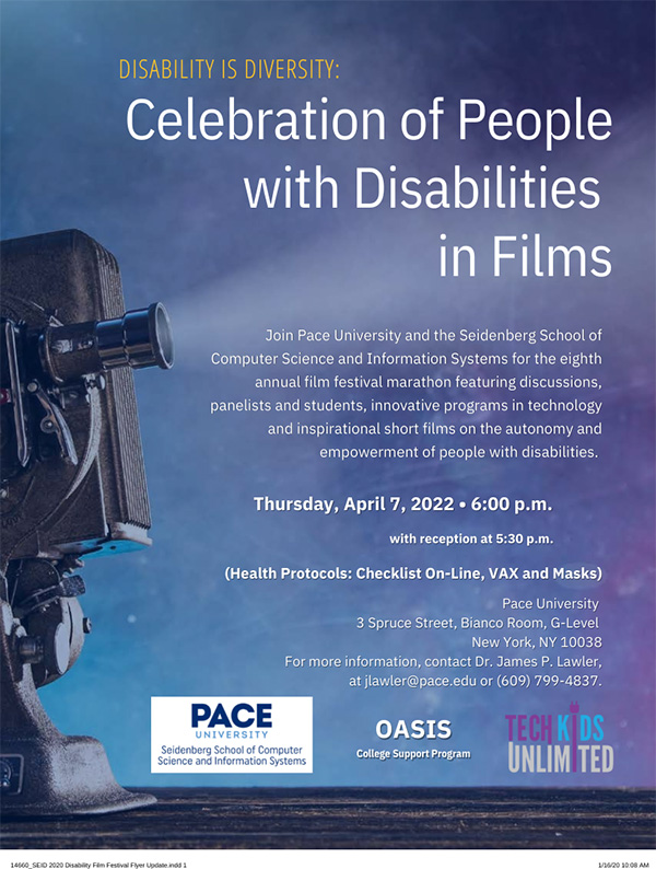 PACE University 2022 Disability Film Festival