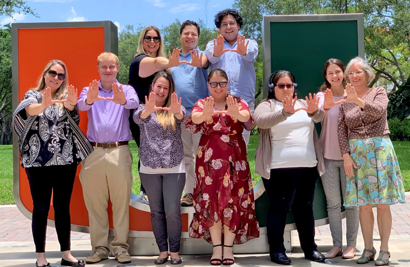 Job SEEKers participants celebrate the end of a successful employment training program at the University of Miami