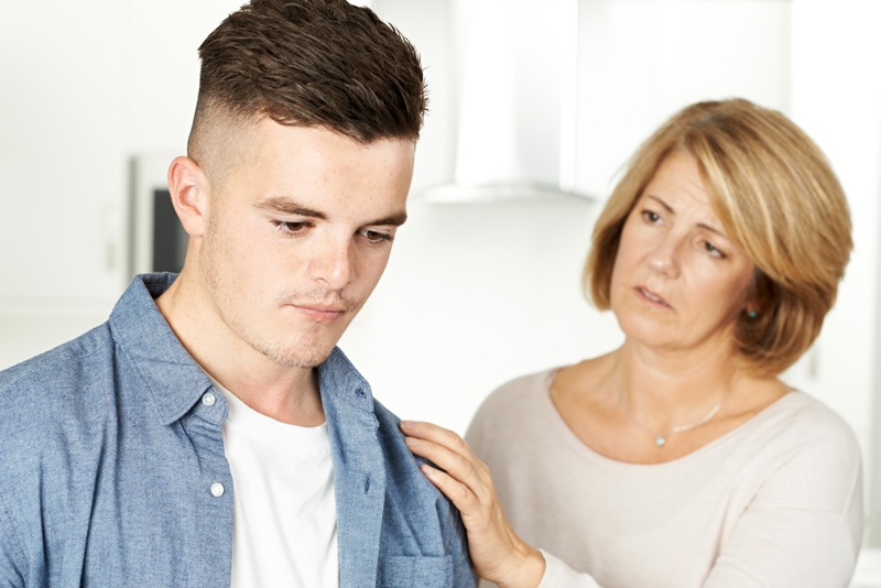 mother worried about teenage son who seems emotionally unresponsive