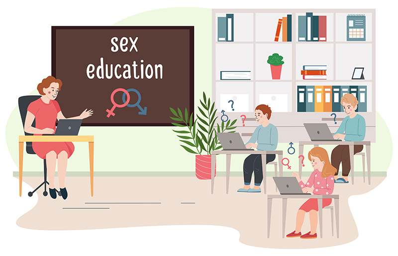 Sex education in class